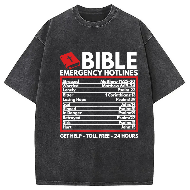 Modecanvas Funny Christian Jesus DTG Printing Washed T-Shirt