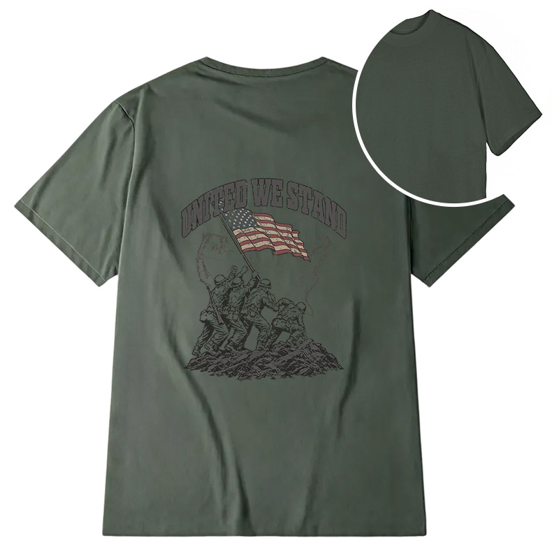 Modecanvas United We Stand DTG Printing Back Classic T-Shirt