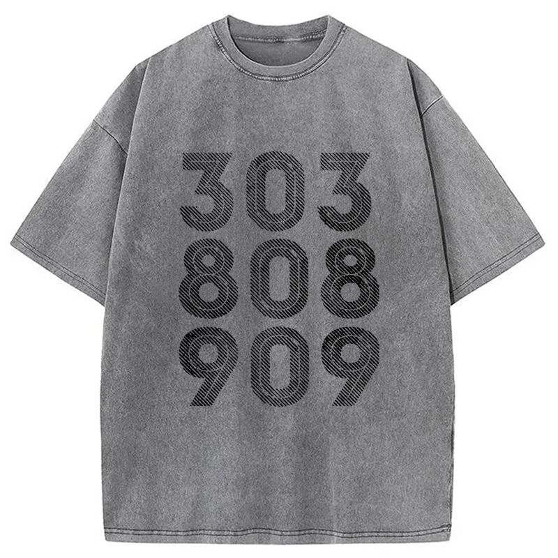 Modecanvas 303, 808, 909 Synth Drum Machine Washed T-Shirt