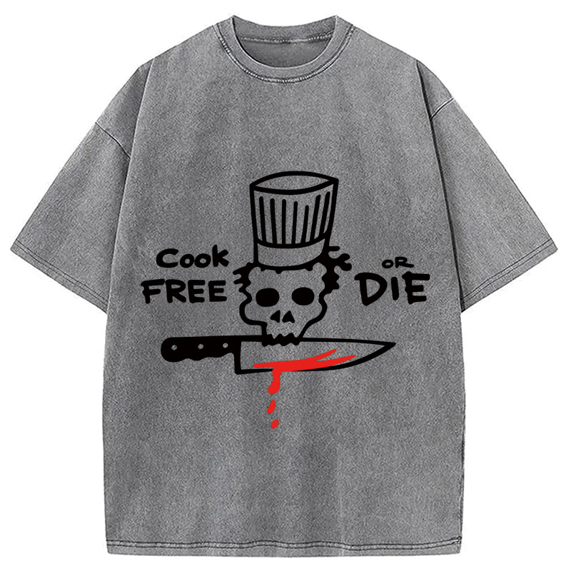 Modecanvas Cook Free or Die Washed T-Shirt