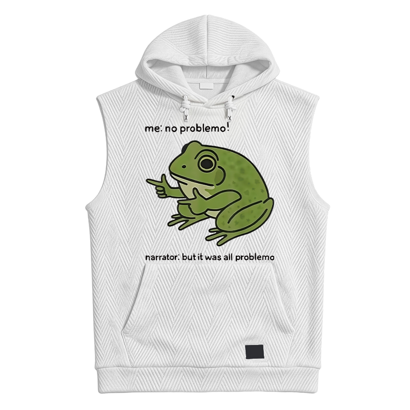 Modecanvas Stupid Frog Meme Hooded Tank