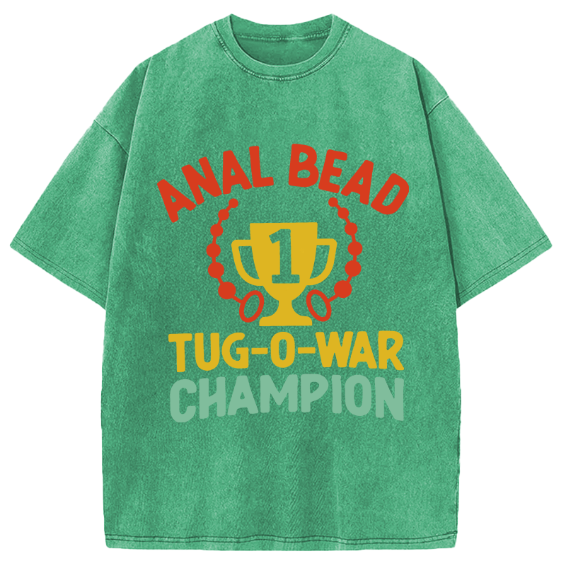 Modecanvas Anal Bead Funny Humorous DTG Printing Washed T-Shirt