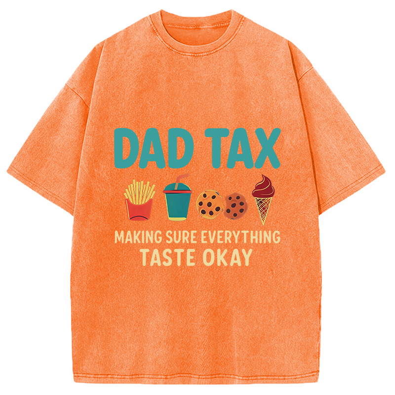Modecanvas Food Tax DTG Printing Washed T-Shirt