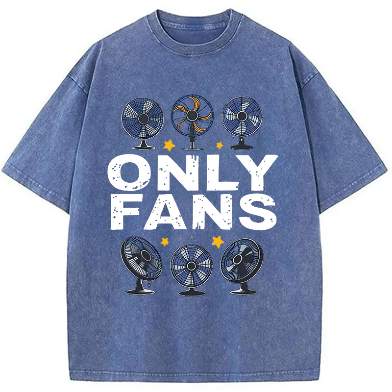 Modecanvas Only Fans Humor DTG Printing Washed T-Shirt