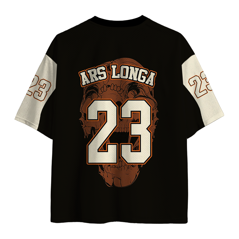 Modecanvas Memento Mori Horror Mesh Jersey-modecanvas
