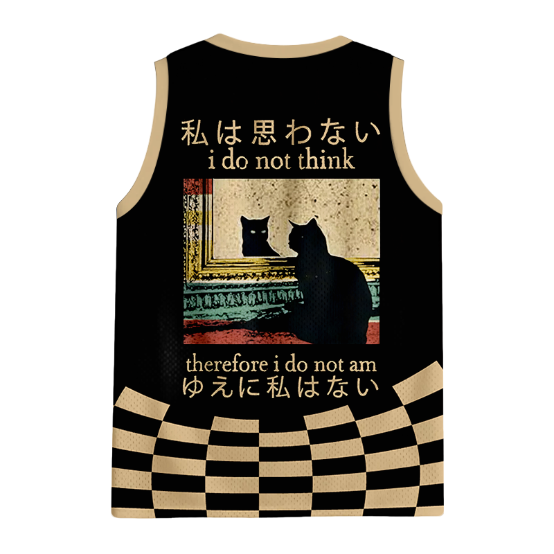 Modecanvas I Do Not Think Therefore I Do Not Am Jersey Tank