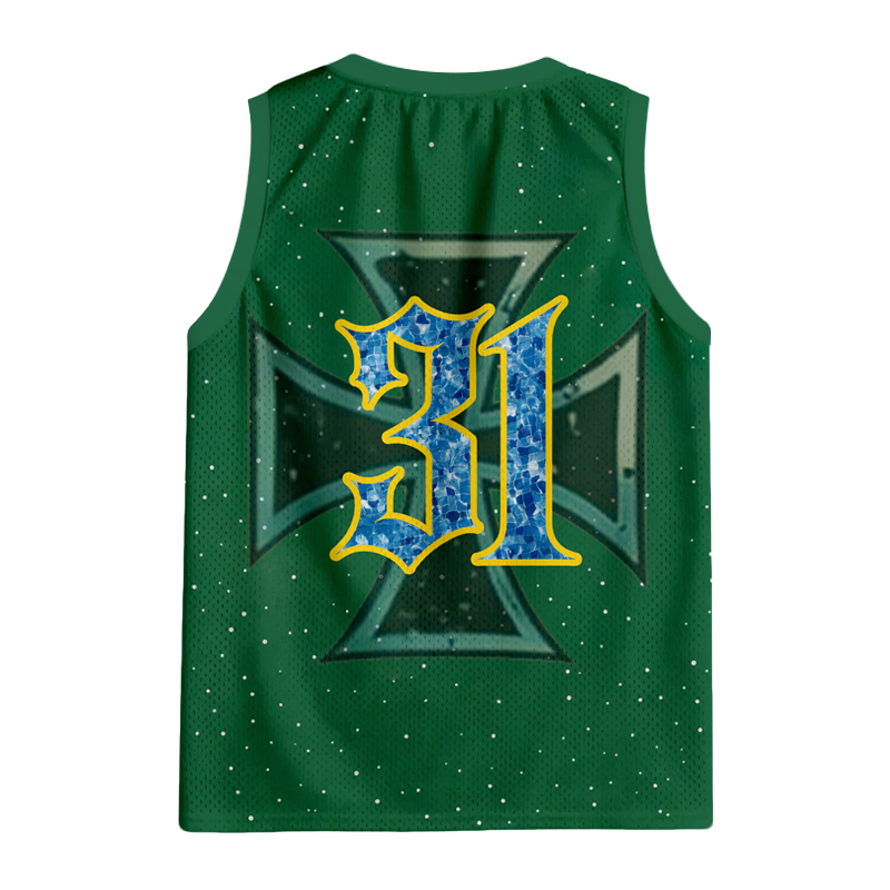 Modecanvas Iron Faith Green Jersey Tank