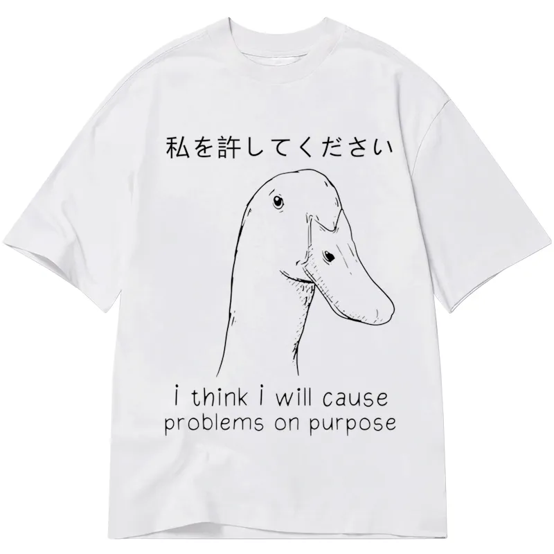 Modecanvas Stupid Goose Funny DTG Printing Classic T-Shirt-modecanvas