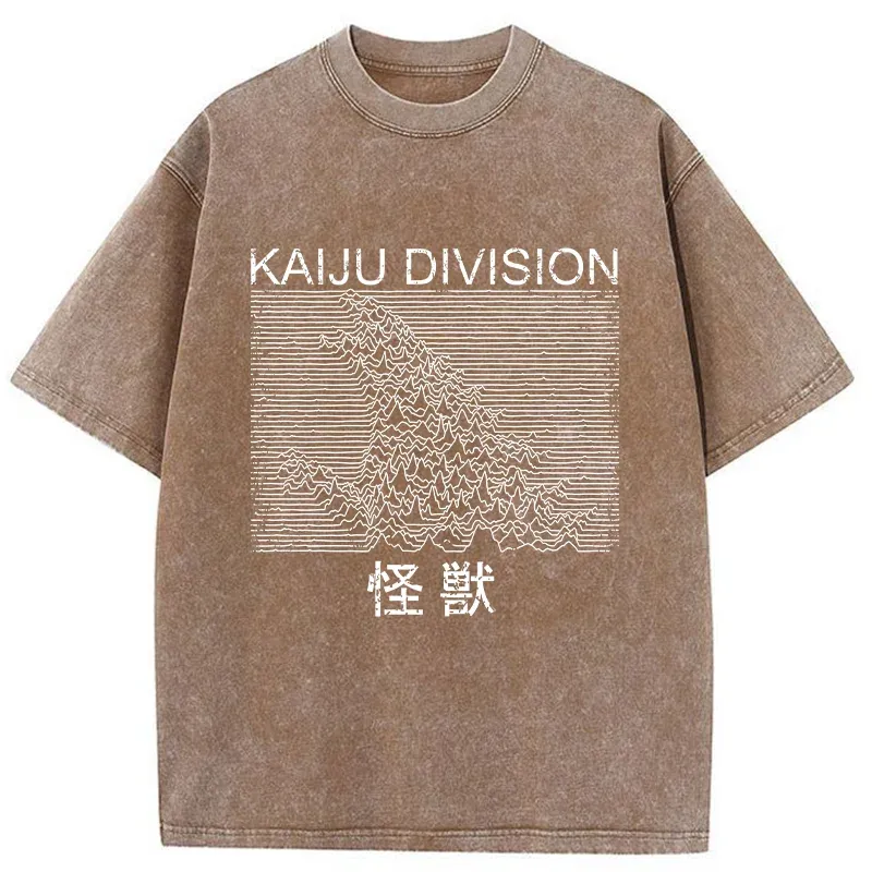 Modecanvas Music Monster Washed T-Shirt-modecanvas