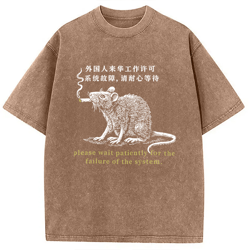 Modecanvas Travel Permit Washed T-Shirt