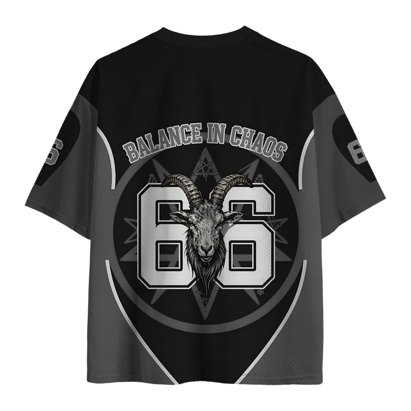 Modecanvas Baphomet's Mark Mesh Jersey-modecanvas