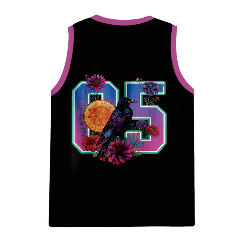 Modecanvas Mandala Crow Jersey Tank