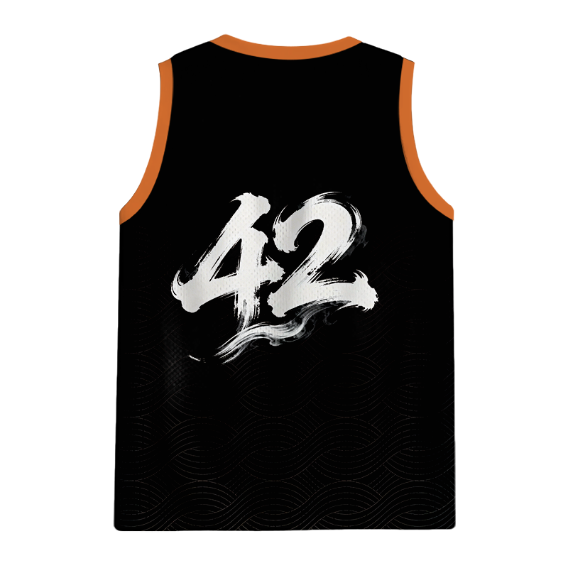 Modecanvas Orange Koi Fish Circle Jersey Tank