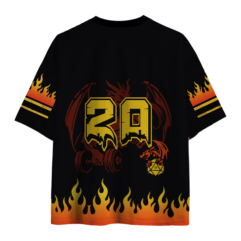 Modecanvas Dumbbells&Dragons Mesh Jersey-modecanvas