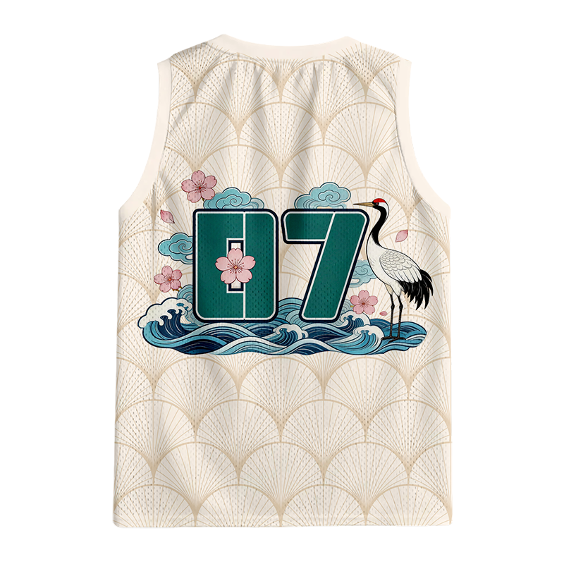 Modecanvas Various Types Of Cranes Jersey Tank