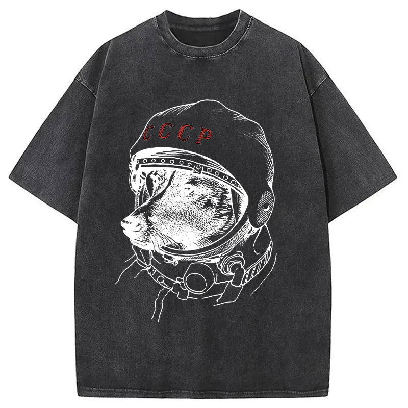Modecanvas Astro Dog Washed T-Shirt