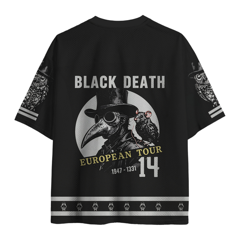 Modecanvas Black Death European Tour Mesh Jersey-modecanvas