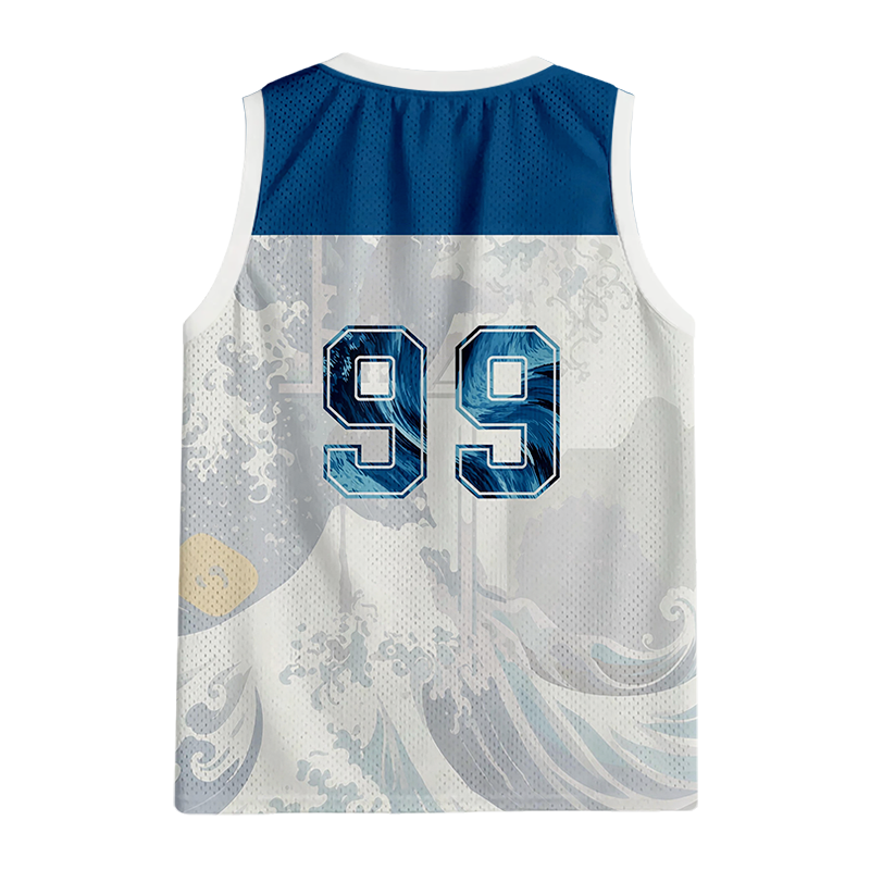 Modecanvas Ukiyoe Waves Japan Jersey Tank