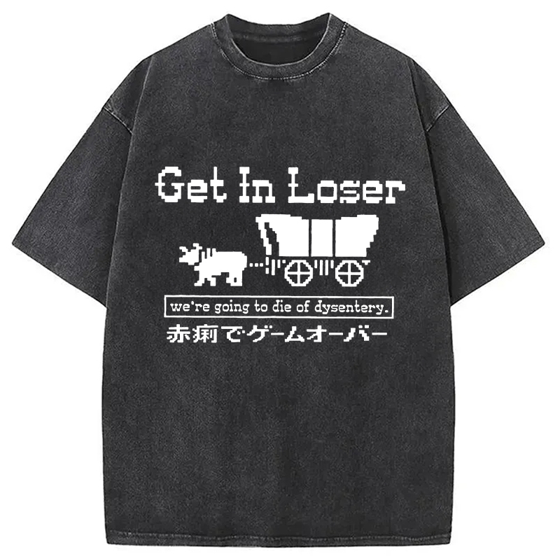 Modecanvas Died Of Dysentery Washed T-Shirt