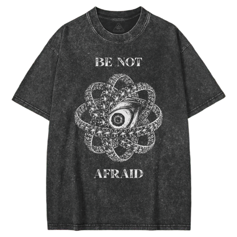 Modecanvas Be Not Afraid Washed T-shirt