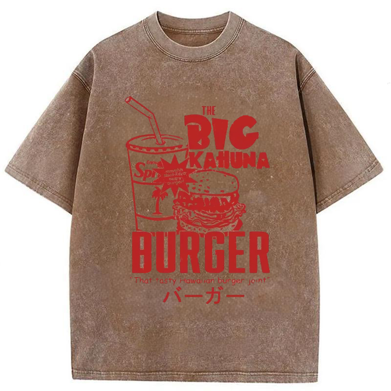 Modecanvas Tasty Hawaiian Burger Washed T-Shirt