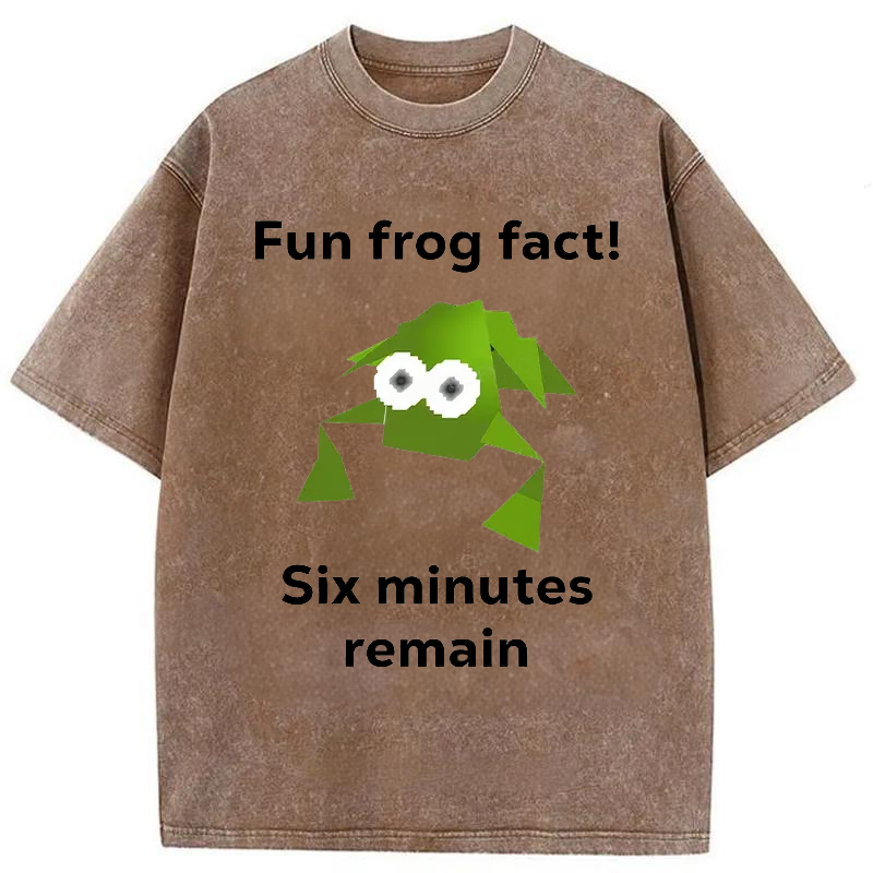 Modecanvas Funny Frog Kanji Washed T-Shirt