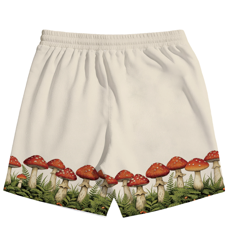 Modecanvas Red Mushrooms Jersey Short