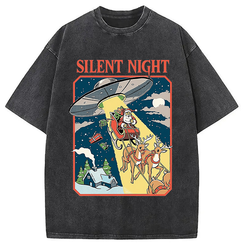 Modecanvas Silent Night Washed T-Shirt
