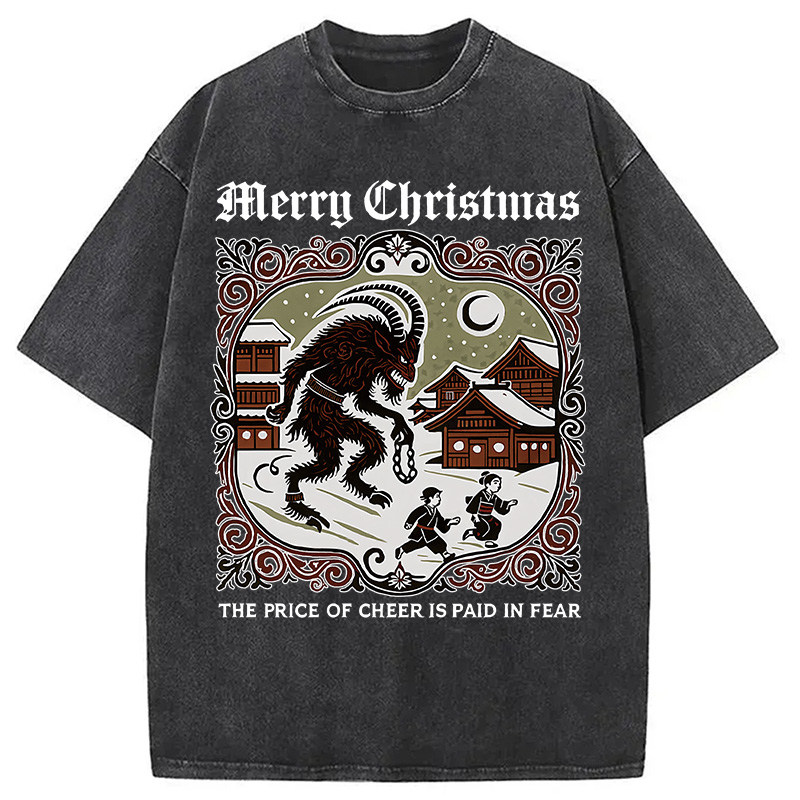 Modecanvas The Price of Cheer is Paid in Fear Washed T-Shirt