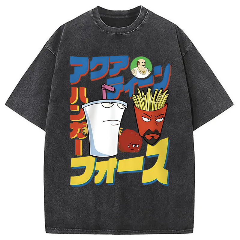Modecanvas Retro Comics Vintage Washed T-Shirt