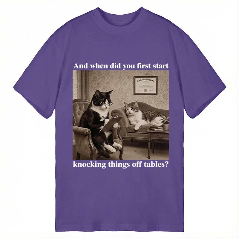 Modecanvas Sarcastic Cat DTG Printing Classic T-Shirt