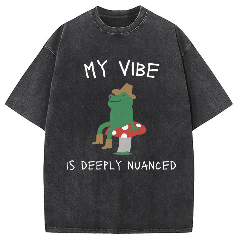 Modecanvas My Vibe Washed T-Shirt