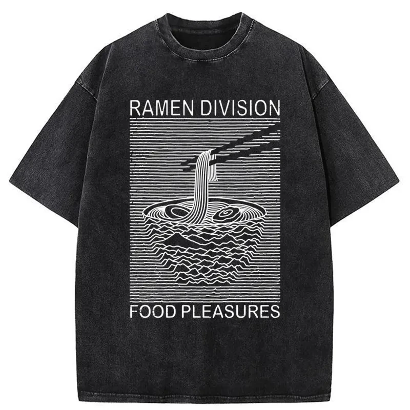 Modecanvas Ramen Division Food Pleasures Washed T-Shirt