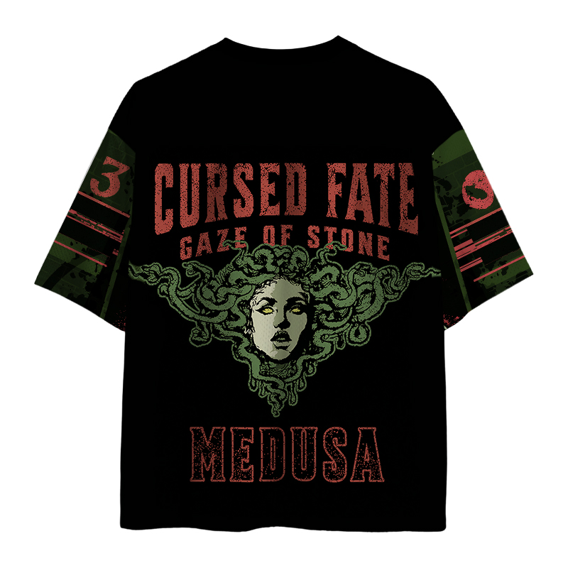 Modecanvas Cuesed Fate Gaze of Stone Mesh Jersey-modecanvas