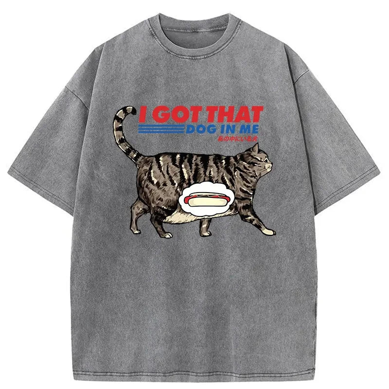 Modecanvas I Got That Dog In Me Japan Washed T-Shirt-modecanvas
