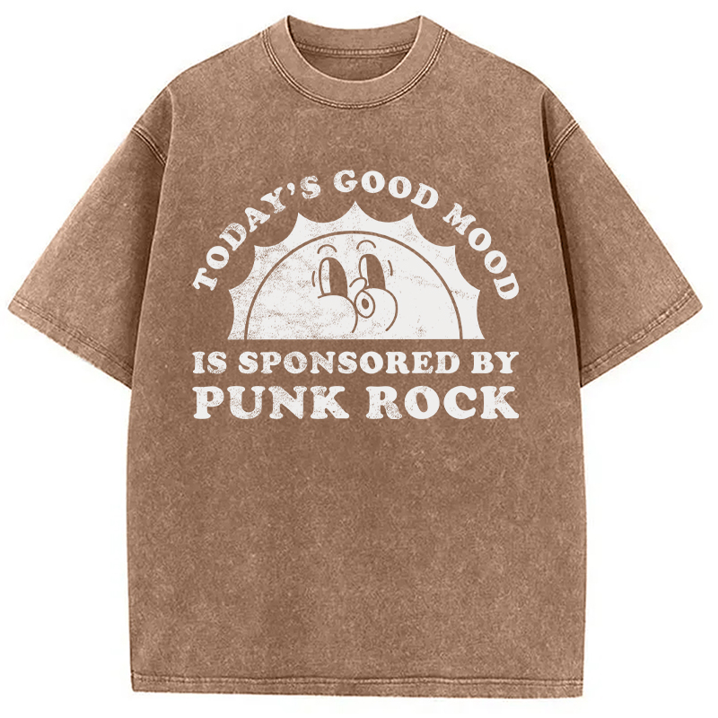 Modecanvas Punk Rock Washed T-Shirt