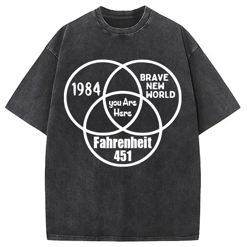 Modecanvas Multidimensional Thinking Washed T-Shirt