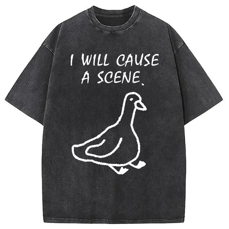 Modecanvas Stupid Goose Washed T-Shirt