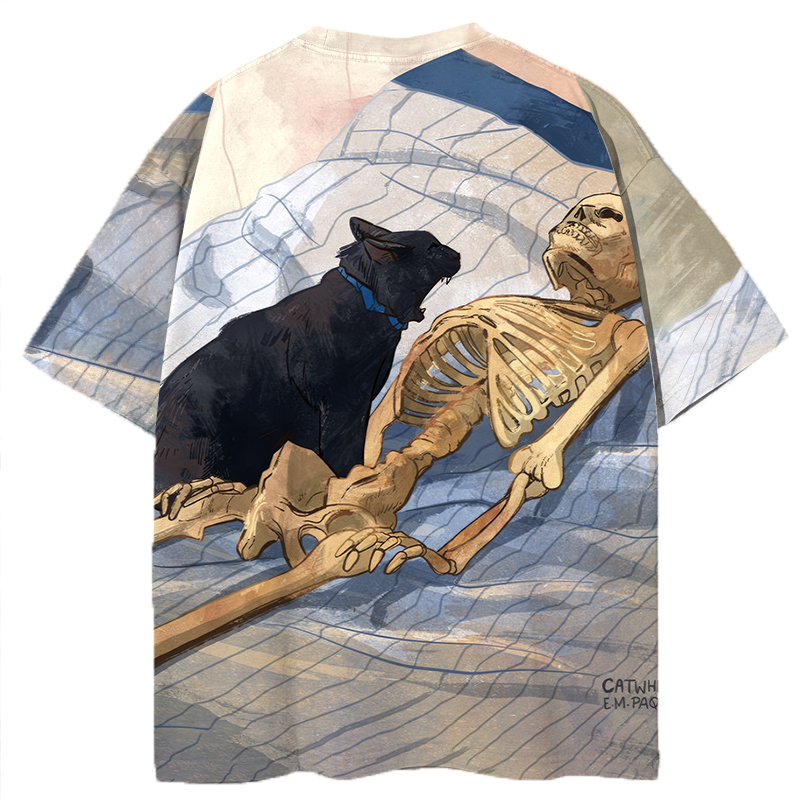 Modeocanvas Wake up Human All Over Print T-shirt-modecanvas