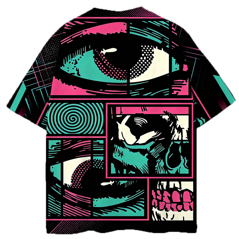 Modeocanvas Facial Fragments All Over Print T-shirt-modecanvas