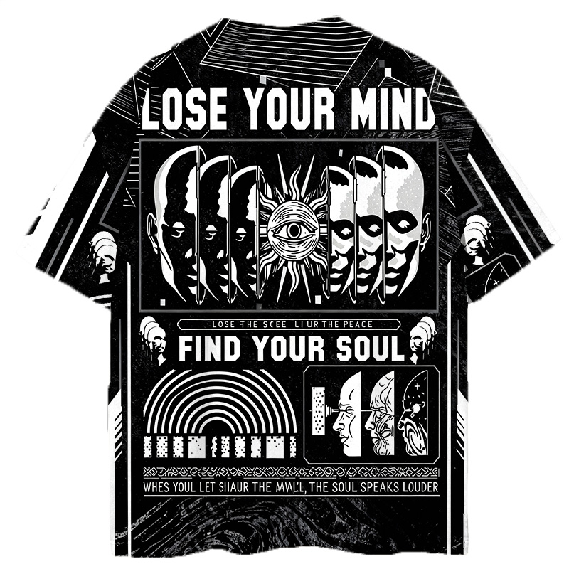 Modeocanvas Lose Mind Find Soul All Over Print T-shirt-modecanvas