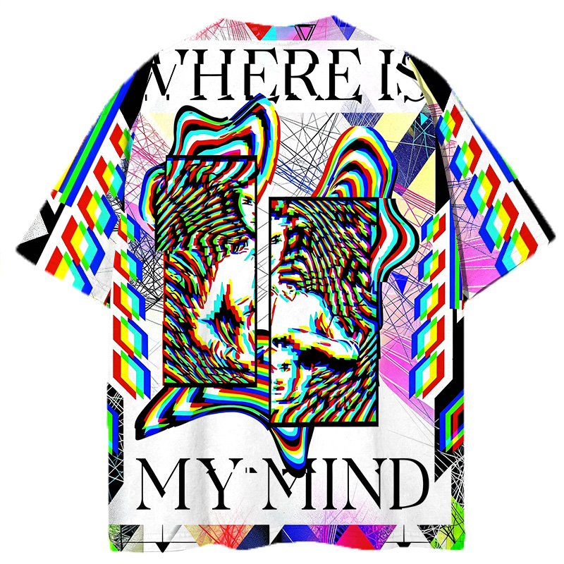 Modeocanvas Mind Distortion All Over Print T-shirt-modecanvas