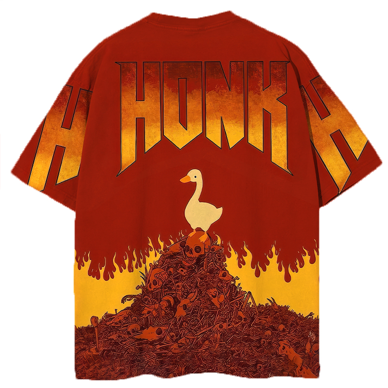 Modeocanvas Honk Duck All Over Print T-shirt-modecanvas