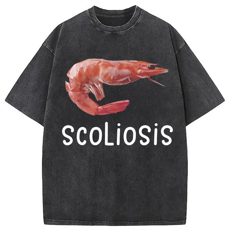 Modecanvas Scoliosis Washed T-Shirt