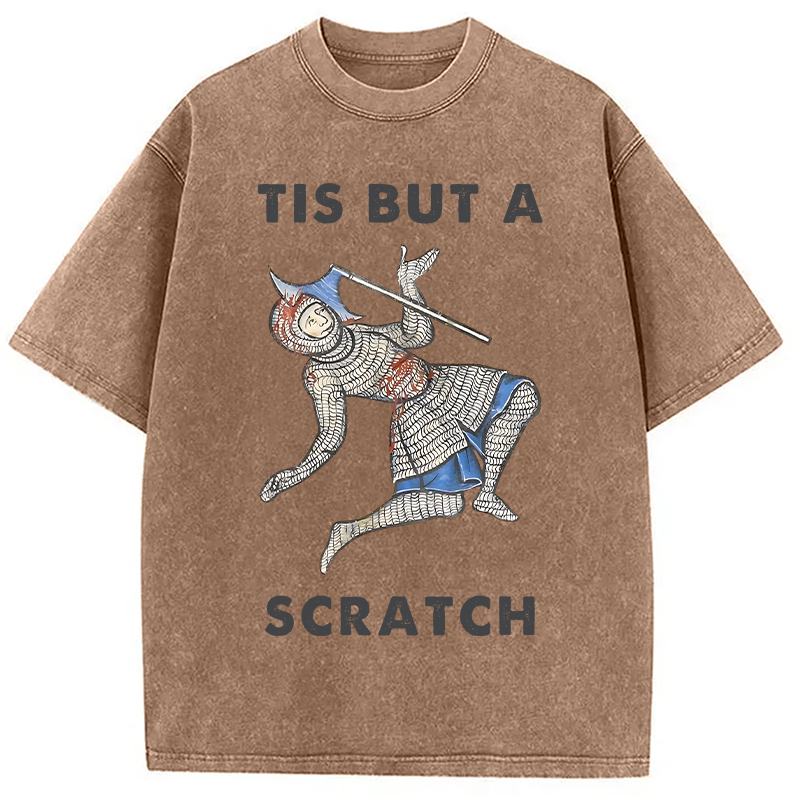 Modecanvas Funny Medieval Washed T-Shirt