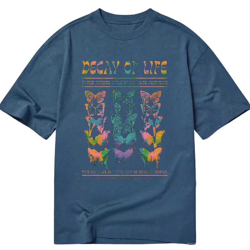 Modecanvas Decay Of Butterfly Life DTG Printing Classic T-Shirt-modecanvas