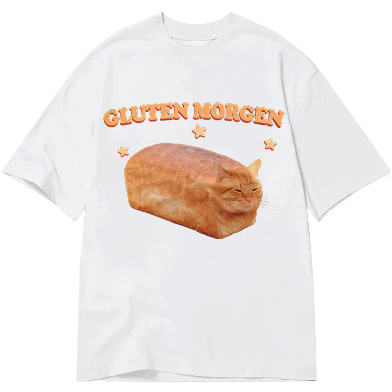 Modecanvas Silly Gluten Cat DTG Printing Classic T-Shirt-modecanvas