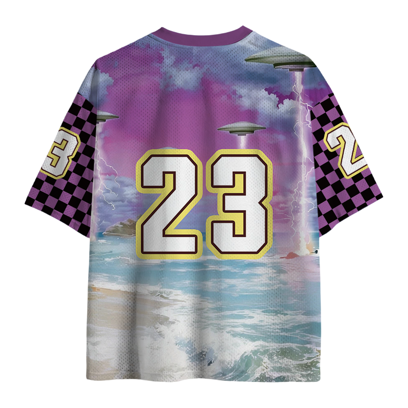 Modecanvas Laser Emission Biu Mesh Jersey-modecanvas