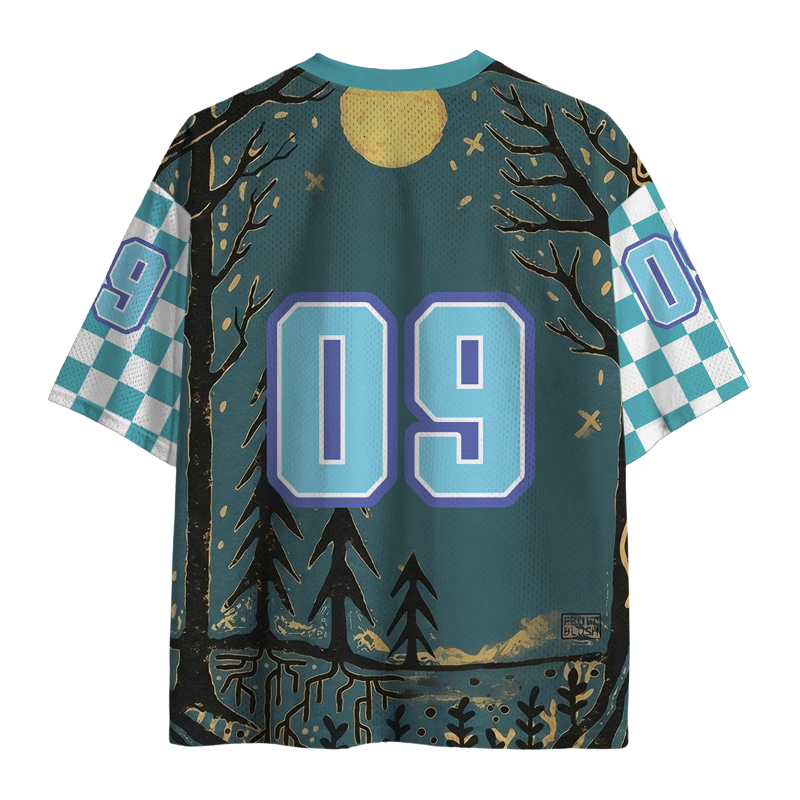 Modecanvas Full Moon Night Mesh Jersey-modecanvas