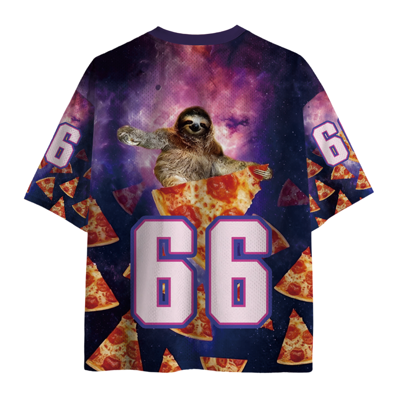 Modecanvas Sloth Pizza Mesh Jersey-modecanvas